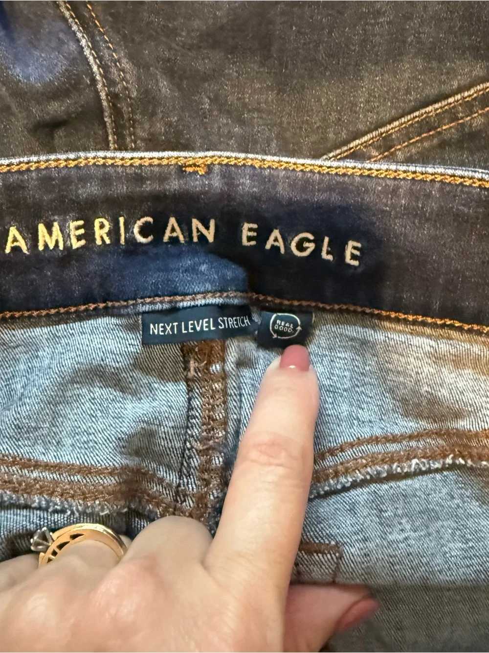 American Eagle Outfitters Dark Blue Flare Jeans